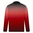 thumbnail image 3 of Blusa y camisa de manga larga con cuello vuelto para hombre, camisa deportiva de color liso con solapa y botones, blusa de poliéster de manga larga con solapa para hombre, 3 of 4