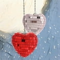 thumbnail image 3 of DefiDgd 12pcs Valentines Day Decor Heart Ball Ornaments,Glitter White and Red Heart Shaped Baubles Ornaments for Valentine's Day Wedding Anniversary Party Supplies Home Tree Decorations, 3 of 8