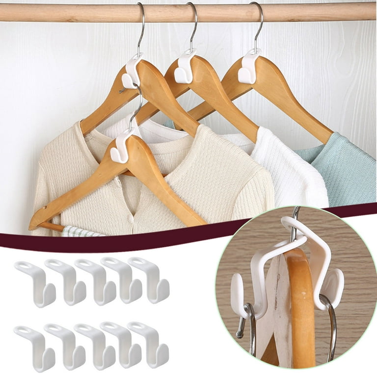Best Gift!Closet Hanger Space Savers Extension Hook Clothing Rack 10pcs, Size: One size, Other