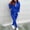 A-Dark Blue, variant on Women's Athletic Jogging Suit 2 Piece Set Casual Loose Hoodie Sweatpants Tracksuit