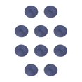 thumbnail image 1 of Manteles individuales antideslizantes Naiovety para comedor redondos color azul 10Conjunto, 1 of 6