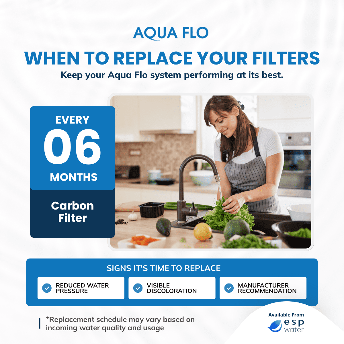 Aqua Flo 41407002 Carbon Block RO Filter, 5 Micron – Replacement for Platinum QCRO 4-Stage System