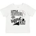 thumbnail image 3 of Inktastic Little Brother and Biggest Fan Baseball Family Fan Boys or Girls Toddler T-Shirt, 3 of 5