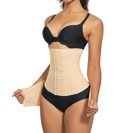 

Junlan Waist Trainer for Women 2 in 1 Postpartum Belly Wrap Girdle C-section Recovery Belly Belt Pelvis Belt Tummy Control(Beige 3XL)