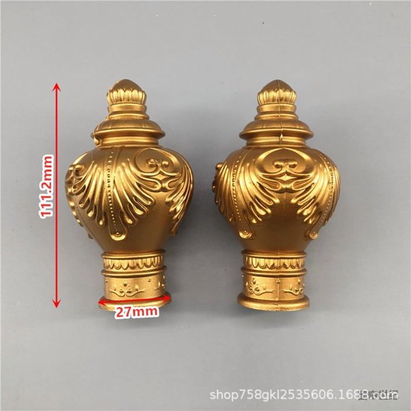 Shisuyan Curtain Rail End Stops Blowmolded Design 10Set