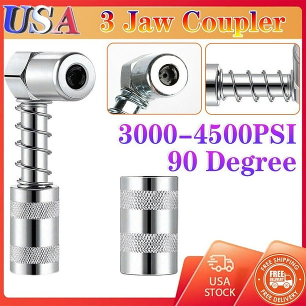 Grease Nozzle Adapter Grease Gun Accessory 90 Degree Grease Coupler Adapter