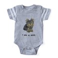 thumbnail image 1 of CafePress - I Love My Yorkie - Cute Infant Baby Football Bodysuit, 1 of 1