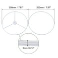 thumbnail image 2 of Unique Bargains Lampshade Holder Frame Lamp Shade Ring Baked Coating 1 Set 7.87inch, 2 of 5