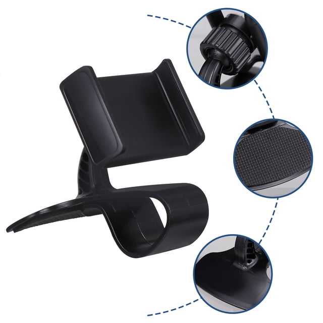 USHOBE Dashboard Phone Holder Wide Design Car Mount for Devices Rotation Secure Grip for GPS and Smartphones