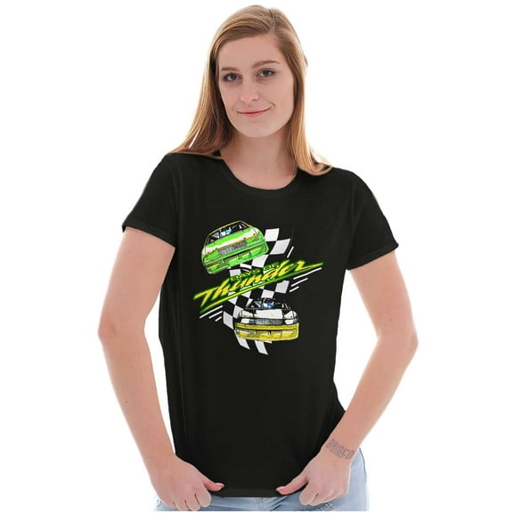 Nineties Days of Thunder Racing Film Womens Slim Fit Graphic Tee Brisco Brands S