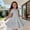 2Grey8, variant on CAIVO Girls Summer Short Sleeve Rib Knit Dress Solid Color Casual Party Dress For Toddler Kids O-Neck Stylish Dresses