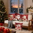 thumbnail image 2 of HaoXun 4 Pcs 3D Visual Pillow Covers - Christmas Decorative Sofa Throw Pillow Cases Linen Cushion Protectors 17.71x17.71 Inches for Holiday Home Bedroom Living Room Decor, 2 of 6