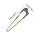 thumbnail image 3 of Kokovifyves French Hair Pin New U-shaped Hair Pins for French Twists Hair French Hair Sticks Fork for Thick Hair Buns Chignons Gold Hair Clips Hair Styling Accessories, 3 of 7