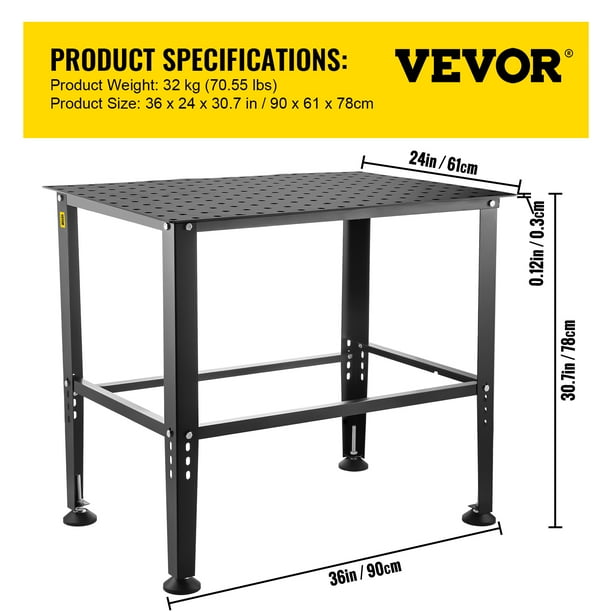 Metal welding deals table