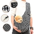 thumbnail image 2 of Tiberpet Dog Cat Sling Carrier Pet Papoose Bag Soft Pouch and Tote Design – Suitable for Puppy, Small Dogs, And Cats for Outdoor Travel 30.7*25.6*11.8in, 2 of 9