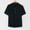Black, variant on Men's Linen-cotton Short Sleeve Stand up Collar Half Button Solid Color Casual Breathable Shirt White XXXL(XXXL)