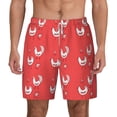 thumbnail image 3 of Uemuo Cartoon Rooster Pattern Mens Swim Trunks Quick Dry Board Shorts with Mesh Lining, Stretch Beach Shorts Quick Dry No-Chafing Board Shorts-Large, 3 of 9
