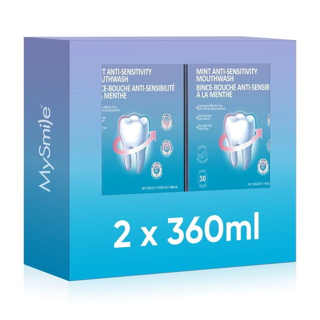Enjuague bucal MySmile Nano con hidroxiapatita para dientes sensibles, 12 ml