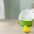 thumbnail image 4 of YgkuHd Double-layer Plastic Washing Basin Multi-functional Living Room Basket Kitchen Artifact Household Fruit Washing Fruit Vegetable Basket, 4 of 5