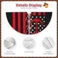 thumbnail image 3 of Sikiie Nautical American Flag Nativity Christmas Tree Skirt, Jesus Christian Winter Holiday Tree Mat Decoration(30-48IN)36", 3 of 6