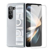 Decase for Samsung Galaxy Z Fold 5 (7.6" 2023) Slim Phone Case,Rugged Tough Silicone Anti-Slip Design,Shockproof Anti-fall Stylish Shell for Samsung Z Fold5 5G with Wristband   Screen Protector,Gray