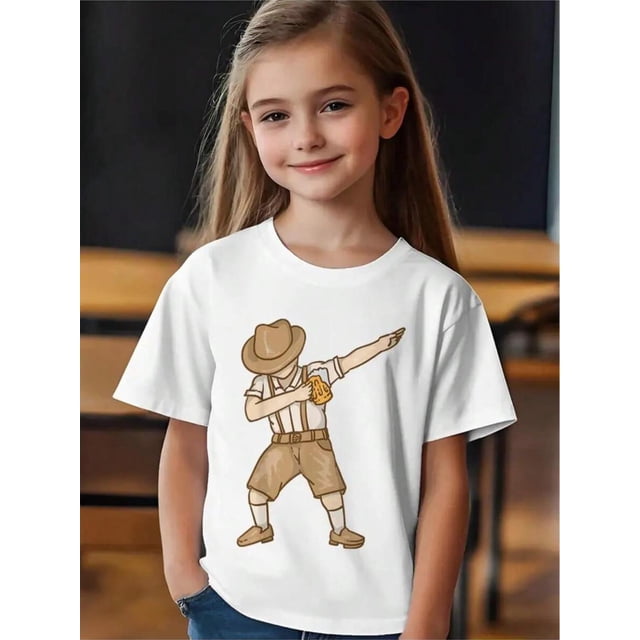 Cool Dabbing German For Man With Beer Mug Shirt Oktoberfest Gift T-Shirt, 180g