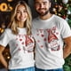thumbnail image 3 of Camisetas casuales de manga corta con diseño de gnomo de amor para hombre, camisetas gráficas para el Día de San Valentín, 3 of 8