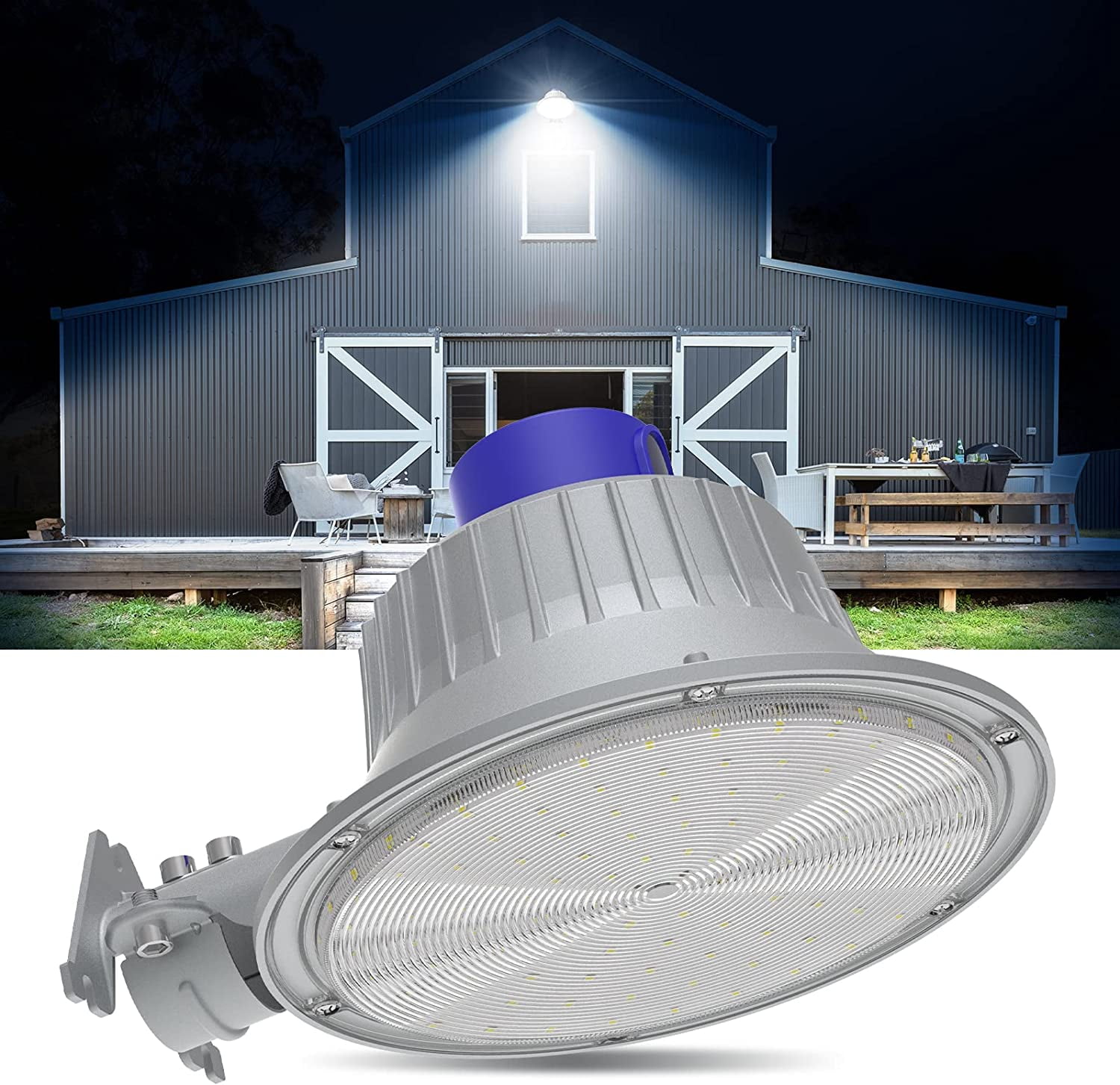 LED Barn Light, 100W Dusk to Dawn Outdoor Lighting with 11000LM 6000K