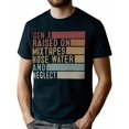 thumbnail image 1 of Funny Gen X Raised on Mixtapes Hose Water and Neglect Retro T-Shirt, Regular-Fit, Family T-shirt, 1 of 6