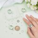thumbnail image 5 of Anillo de dedo gótico punk con cadena, plata, acero inoxidable, abierto, ajustable, apilable, llamativo., 5 of 9