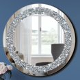 thumbnail image 1 of Espejo QMDECOR Crystal Crush Diamond brillante, redondo, 50 x 50 cm, 1 of 7