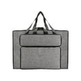 thumbnail image 2 of Art Portfolio Case Art Supplies Multifunction with Outer Pockets Drawing Painting Board Storage for Outdoor Gray Large, 2 of 8
