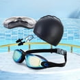 thumbnail image 2 of Gytml Swimming Kit With Nose Clip And Ear Plugs, Swim Goggles Cap Set, Anti-Fog Uv Swim Glasses, Waterproof Silicone Swim Cap Kit For Swimming & Water Sports(E-20.5X6X5.5Cm), 2 of 3