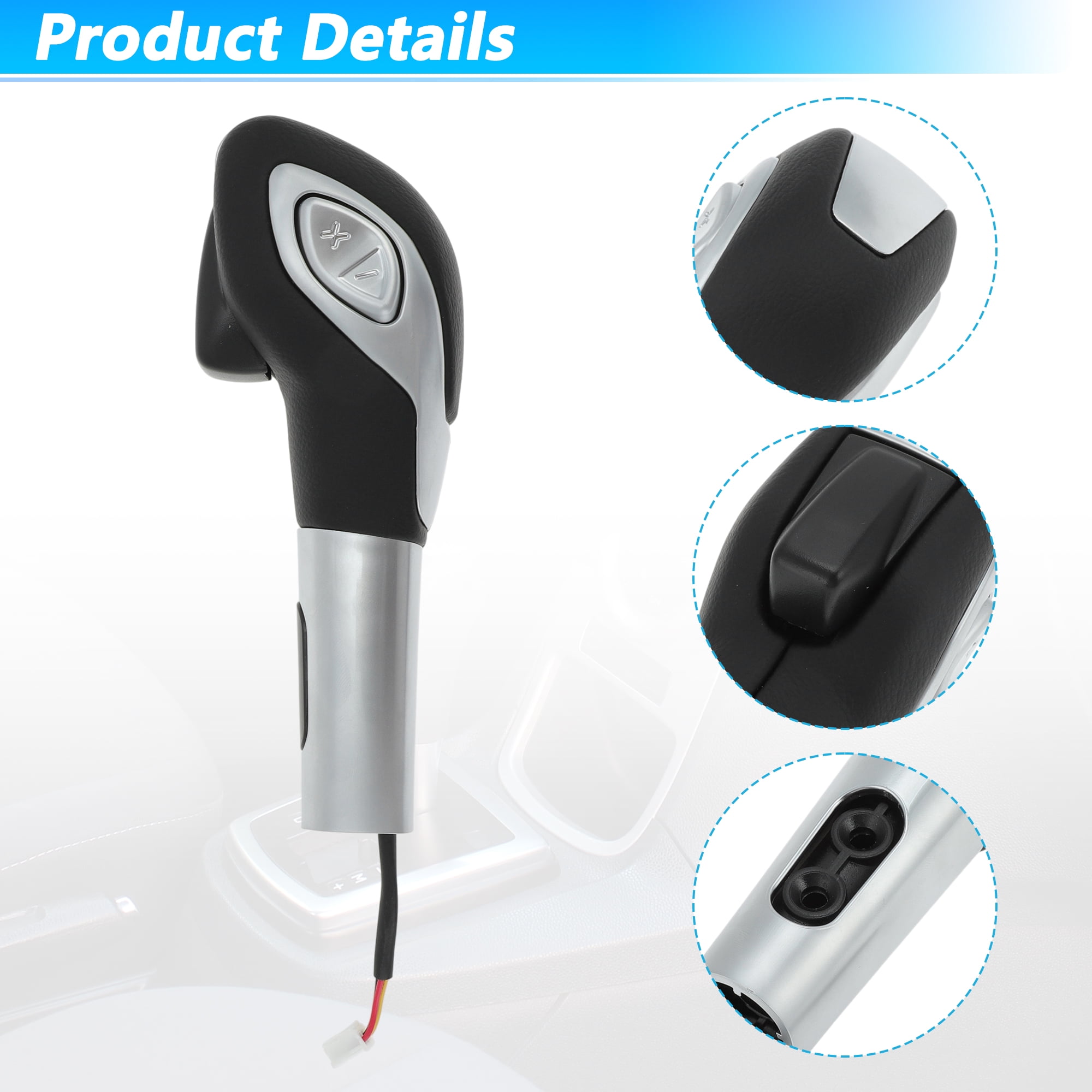 Unique Bargains Auto Transmission Shift Knob Gear Shift Knob Handle for Ford Fiesta 2014-2019 No.CN1Z7213CA Shift Gear Lever Knob Gearstick Gaiter Boot Cover