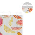 thumbnail image 5 of Yayeee Shower Curtain with Hooks 72"x72" Waterproof Fabric Bathroom Hanging Decor, White Grapefruit Slices, 5 of 5