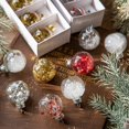 thumbnail image 2 of Juego de 6 bolas navideñas transparentes con lentejuelas de estrella, bolas de cristal para colgar en el árbol de Navidad, decoración para fiestas en el hogar y Año Nuevo, 2 of 5