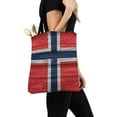 thumbnail image 3 of ASHLEIGH Vintage Norway Flag Wood Background Canvas Tote Bag Resuable Grocery Bags Shopping Bags Perfect for Crafting Decorating for Women Men Kids, 3 of 3