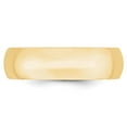thumbnail image 3 of Auriga Fine Jewelry 14K Yellow Gold 6mm Lightweight Comfort Fit Wedding Band for Women Size 5, 3 of 6