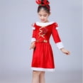 thumbnail image 6 of Gelikeya Girls Christmas Dresses Size 6-7 Party Wear Kids School Performance Funny Clothes Soft Comfortable Christmas Santa Reindeer Outfits (X02 Red, 6-7 Years), 6 of 8