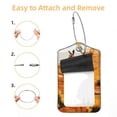 thumbnail image 2 of Kangaroo Square PU Leather Luggage Tags, 2 Pack, with Privacy Cover and Stainless Steel Ring - Suitable for Travel, Backpack, Handbag - Bag Tags, Handbag Tags, 2 of 7