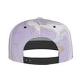 thumbnail image 4 of Balery Baseball Cap Flat Bill Hats for Men Adjustable Size for Running Workouts and Outdoor Activities All Seasons Dad Hat(Lavender Glitter Foil Stripes ), 4 of 9