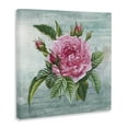 thumbnail image 3 of Stupell Industries Pink Dahlia over Rustic Floral Painting Wrapped Canvas Canvas Art Print Wall Art, 17 x 17, 3 of 7