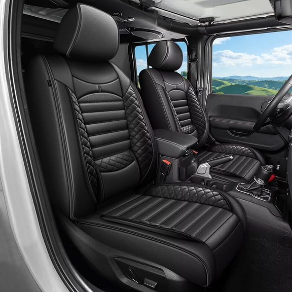 Fit for 2015-2026 Chevrolet Colorado/GMC Canyon Crew Cab Z71 LT ZR2 5-Seats Custom Faux Leather Truck Seat Covers Full Set