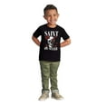 thumbnail image 3 of Spiritual Skull Saint or Sinner Toddler Boy Girl T Shirt Infant Toddler Brisco Brands 6M, 3 of 5
