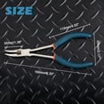 thumbnail image 6 of SPEEDWOX Long Reach Bent Nose Pliers with Serrated Jaws Angled Long Nose Plier Angled Pliers with Cutter Long Reach Plier for Hard to Reach Narrow Spaces Home Repairing Jewerly Making, 6 of 7