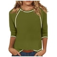 thumbnail image 2 of Womens Long Sleeve Crew Neck Funny Skeleton Printed Slim Fit Top T Shirt Casual Shirts Tee Blouse Trendy Tops for Women 2024, 2 of 6