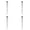 Black 4PCS, variant on Metal Ballpoint Pen Refill 99mm (3.9 inch) Universal Length Refills 1.0mm (0.04 inch) Smooth Writing Black/Blue/Red Ink Refills for Most Standard Ballpoint Pens, Office & Daily Writing Use