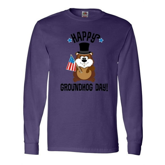 Inktastic Happy Groundhog Day February Long Sleeve T-Shirt