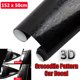 thumbnail image 3 of 1 pegatina para interior de coche, 3D, autoadhesiva, de cuero, con estampado de cocodrilo, película de vinilo de cuero, impermeable, de PVC, para interior de coche, 3 of 5