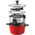 thumbnail image 3 of Starfrit The Rock Electric Fondue Set, Red, 3 of 15